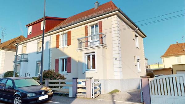 Maison familiale 6 pièces – 115 m² avec jardin et garage – Mulhouse secteur résidentiel