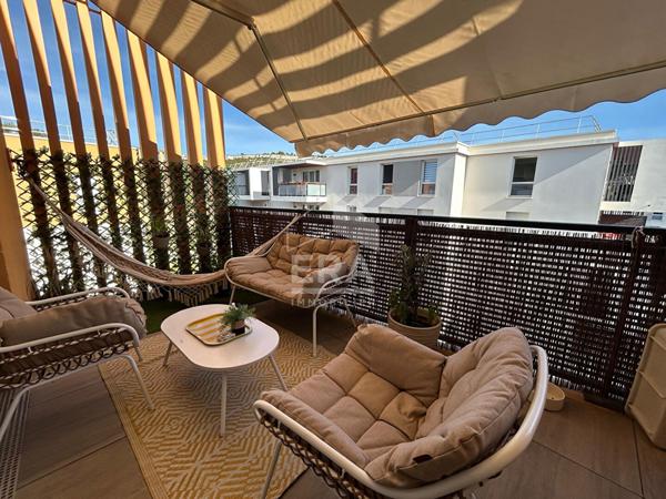 Vitrolles - Appartement T3 de 59.13 m2 avec terrasse 12,13m2 + garage