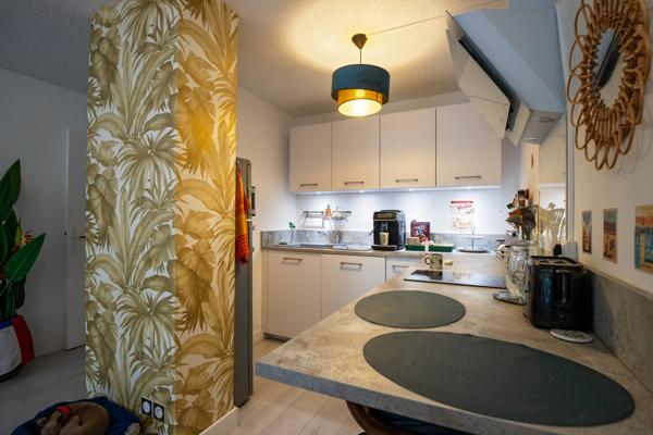 Vente T2 de 56m² avec jardin terrasse et parking plan des quatre seigneurs 34000