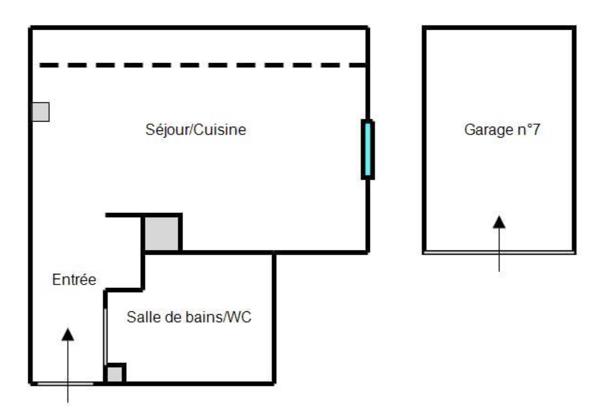 Location studio 29,7 m² Morbier