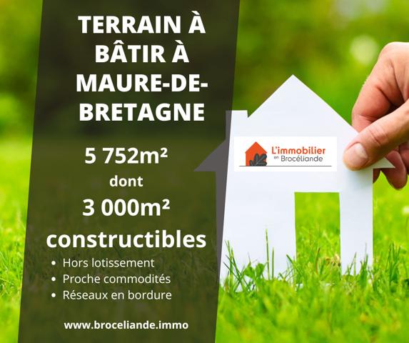 Très grand terrain constructible en plein centre de Maure de Bretagne