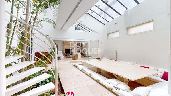 Lumière & verdure aux portes de Paris, Maison style Loft avec jardin au calme