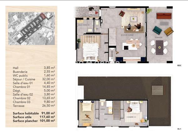 Maison à BAIE-MAHAULT, 97122 - 4 pièces 91m²