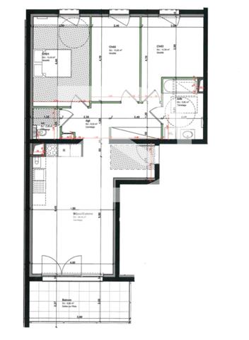 Appartement 4 pièces 79.39 m2