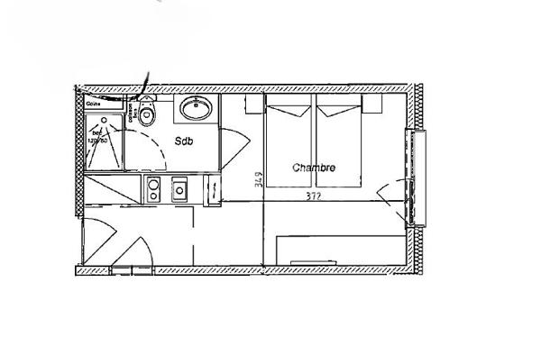 73210 LA PLAGNE VILLAGES A VENDRE STUDIO MEUBLE 22m² VENDU LOUE FISCALITE LMNP / LMP