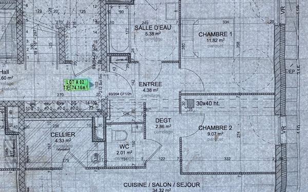 Appartement à vendre    3 pièces • 74 m2 Haguenau