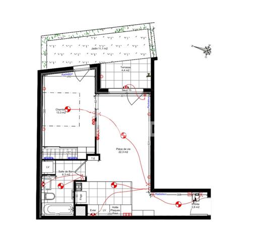 À vendre - Appartement 2 pièces avec terrasse et jardin privatif