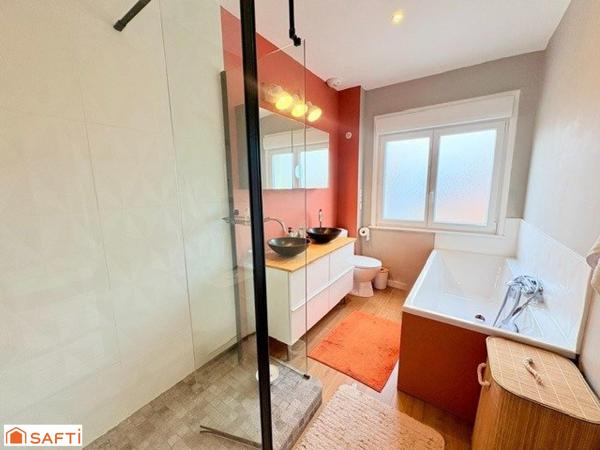Maison semi-individuelle rénovée – Wasquehal – 3 chambres – Jardin –Garage