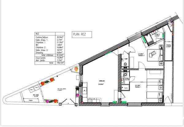 La Membrolle-sur-Choisille - Centre bourg
Appartement rénové avec extérieur privatif