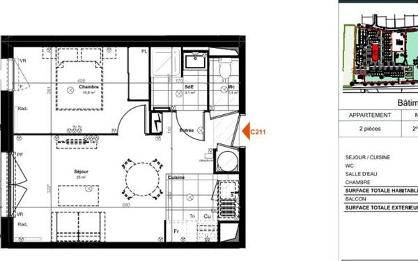 Appartement à vendre    2 pièces •  Saint-Paul-lès-Dax