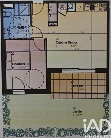 Appartement à vendre 2 pièces 42 m² Poitiers