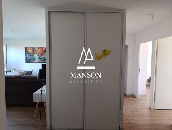 Appartement T3, balcon et parking au calme