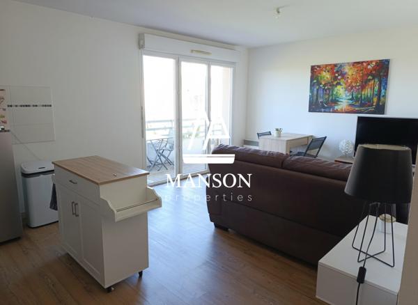 Appartement T3, balcon et parking au calme
