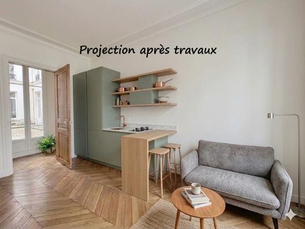 3 pièces à rénover - cour terrasse