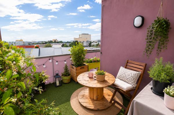 F5 en dernier étage avec terrasse et garage en sous-sol