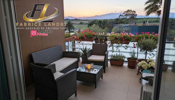 F3 de 60.57 m2 avec terrasse et parking privé à Canet en Roussillon