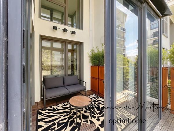 DUPLEX à vendre 3 pièces NANTERRE (92) avec 2 extérieurs SUD-OUEST et parking