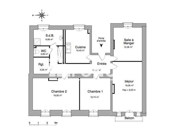 Location Appartement 4 pièces 98.4 m² - 11 BOULEVARD FLEURY Clermont-ferrand 63000