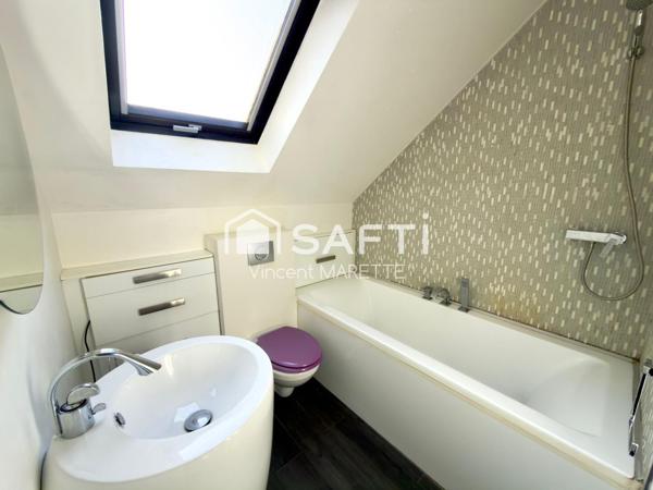 Maison 3 chambres + garage + recharge voiture électrique – proche gare