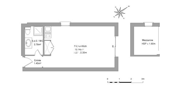 Location Studio 26.19 m² - Toulouse 31400