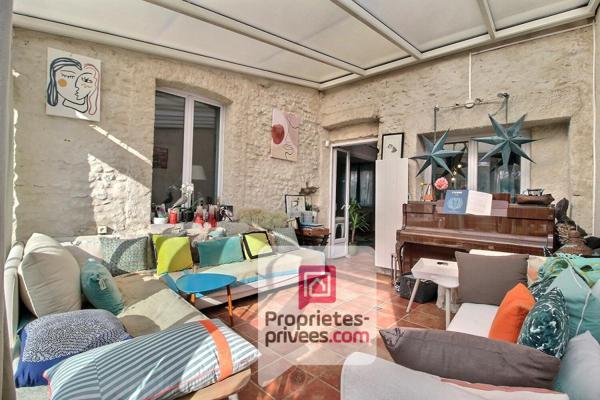 1h de PARIS - A VENDRE CHARMANTE MAISON de VILLAGE 120 m2 et beau jardin