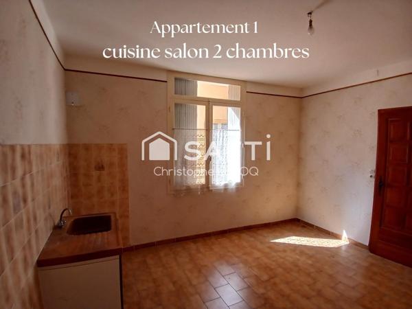 LODÈVE – APPARTEMENT À RÉNOVER (AVEC CAVE)
