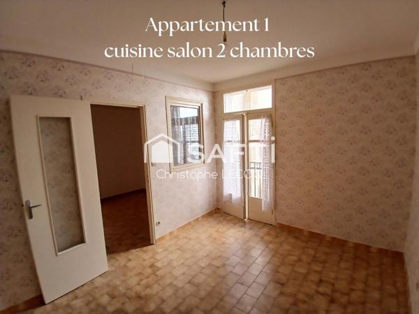 LODÈVE – APPARTEMENT À RÉNOVER (AVEC CAVE)