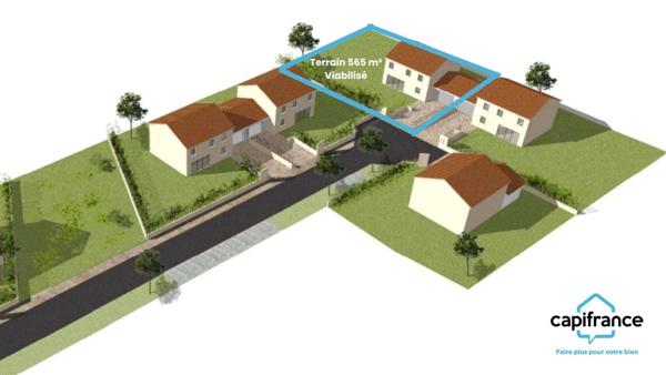 Terrain constructible en fond d'impasse, à vendre MIONS (69)
