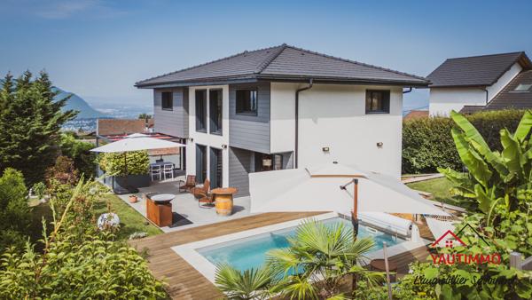 Cranves-Sales (74380) Maison avec piscine, studio et vue, à 10 min de la frontière suisse – Cranves-Sales