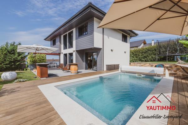 Cranves-Sales (74380) Maison avec piscine, studio et vue, à 10 min de la frontière suisse – Cranves-Sales