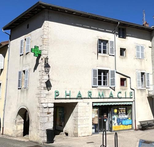 Immeuble avec local commercial et appartement  - Arinthod centre