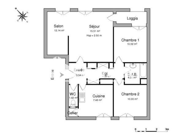 Location Appartement 4 pièces 69.79 m² - RESIDENCE SAINTE THERESE Chenove 21300
