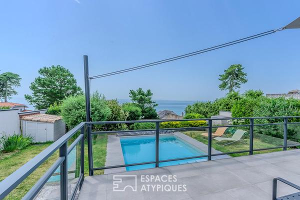 Villa contemporaine avec vue panoramique sur l’océan