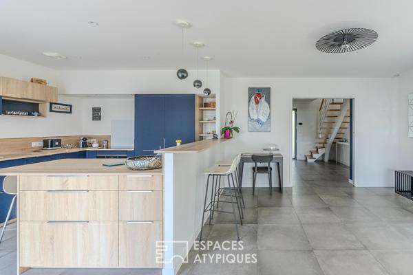 Villa contemporaine avec vue panoramique sur l’océan