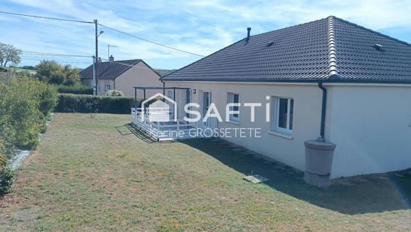 Pavillon de plain pied de 107m² sur un terrain de 1000m²