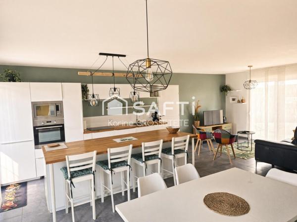 Pavillon de plain pied de 107m² sur un terrain de 1000m²