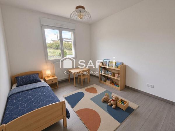 Pavillon de plain pied de 107m² sur un terrain de 1000m²