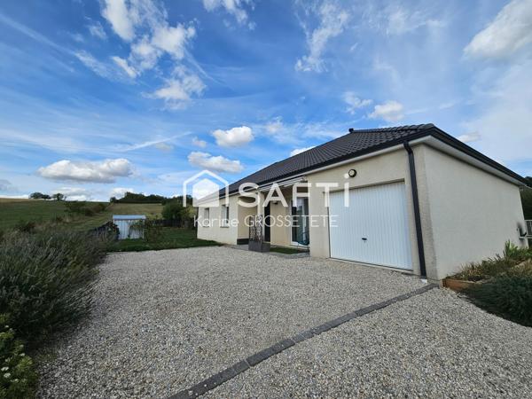 Pavillon de plain pied de 107m² sur un terrain de 1000m²