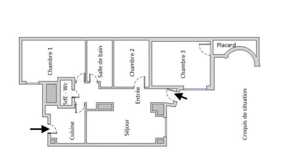 Appartement · Vente Paris (75008) 64m²