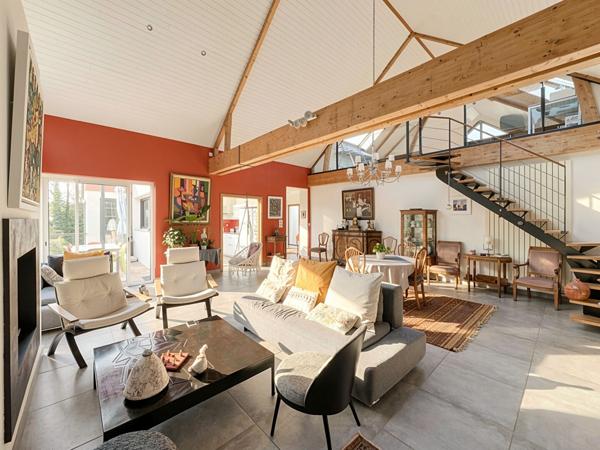 Maison d'architecte de 290m², 5 chambres et vie de plain pied. Résidence privée - Saint Caradec, Hennebont.