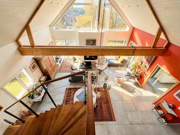 Maison d'architecte de 290m², 5 chambres et vie de plain pied. Résidence privée - Saint Caradec, Hennebont.