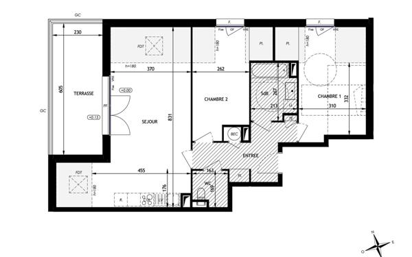 Appartement à vendre    3 pièces • 65,71 m2 La Baule-Escoublac