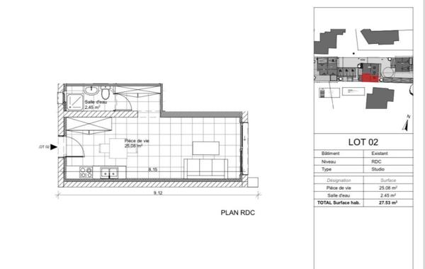 A VENDRE - ST MARC SUR MER - PROCHE CENTRE ET PLAGE DE MR HULOT - STUDIO 
Dans maison rénovée,...