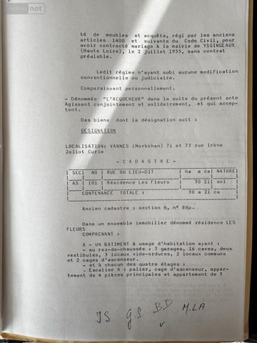 Appartement à vendre à Vannes dans le Morbihan (56000), ref : 56003-1297 St-Guen