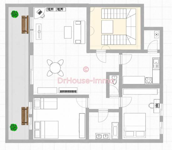Appartement à vendre 4 pièces de 89 m²