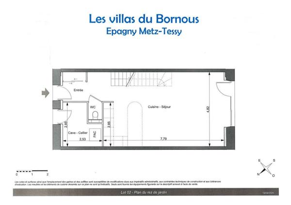 Duplex en rez-de-jardin, plateau brut viabilise dans une ferme a Metz-Tessy