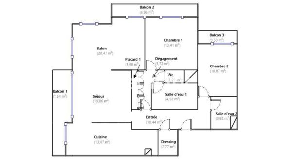 Appartement
         4 pièces
        - 105 m² Exclusivité 395 000 € *