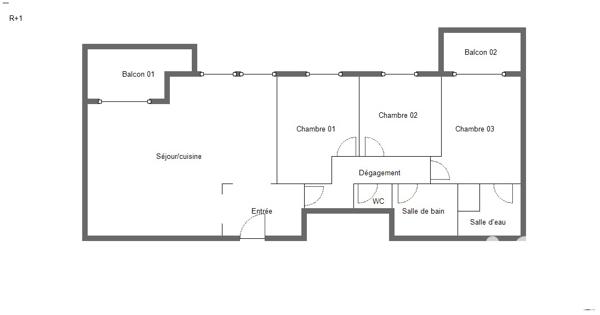 Appartement à vendre 4 pièces 85 m² Castelginest