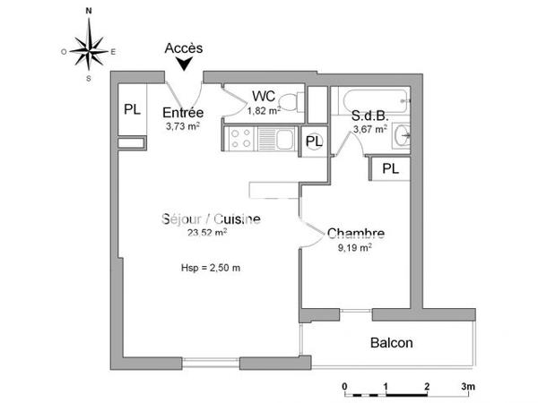 Location Appartement 2 pièces 41.93 m² - RESIDENCE QUATROCENTO Le Mans 72000