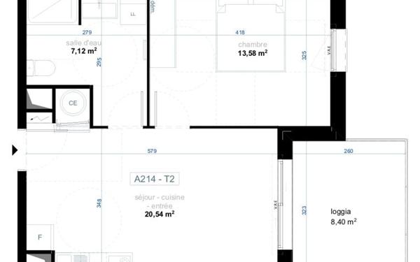 Appartement à vendre    2 pièces •  Narbonne